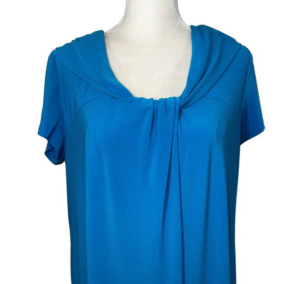 Like New COLDWATER CREAK Bright Blue Pullover Easy-Fit Dress Size Petite… - Picture 6 of 8